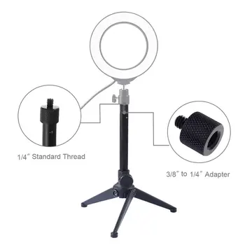 

PULUZ 8.5inch Extendable live Tripod for LED Selfie Ring Light Stick Phone Mount Holder for DSLR Camera for iPhone Android