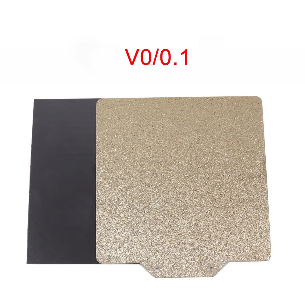 Blurolls Voron 0.1 120*120mm textured powdered and smooth PEI spring steel sheet magnetic base for Voron0.1 3d printer barcode printer head 3D Printer Parts & Accessories