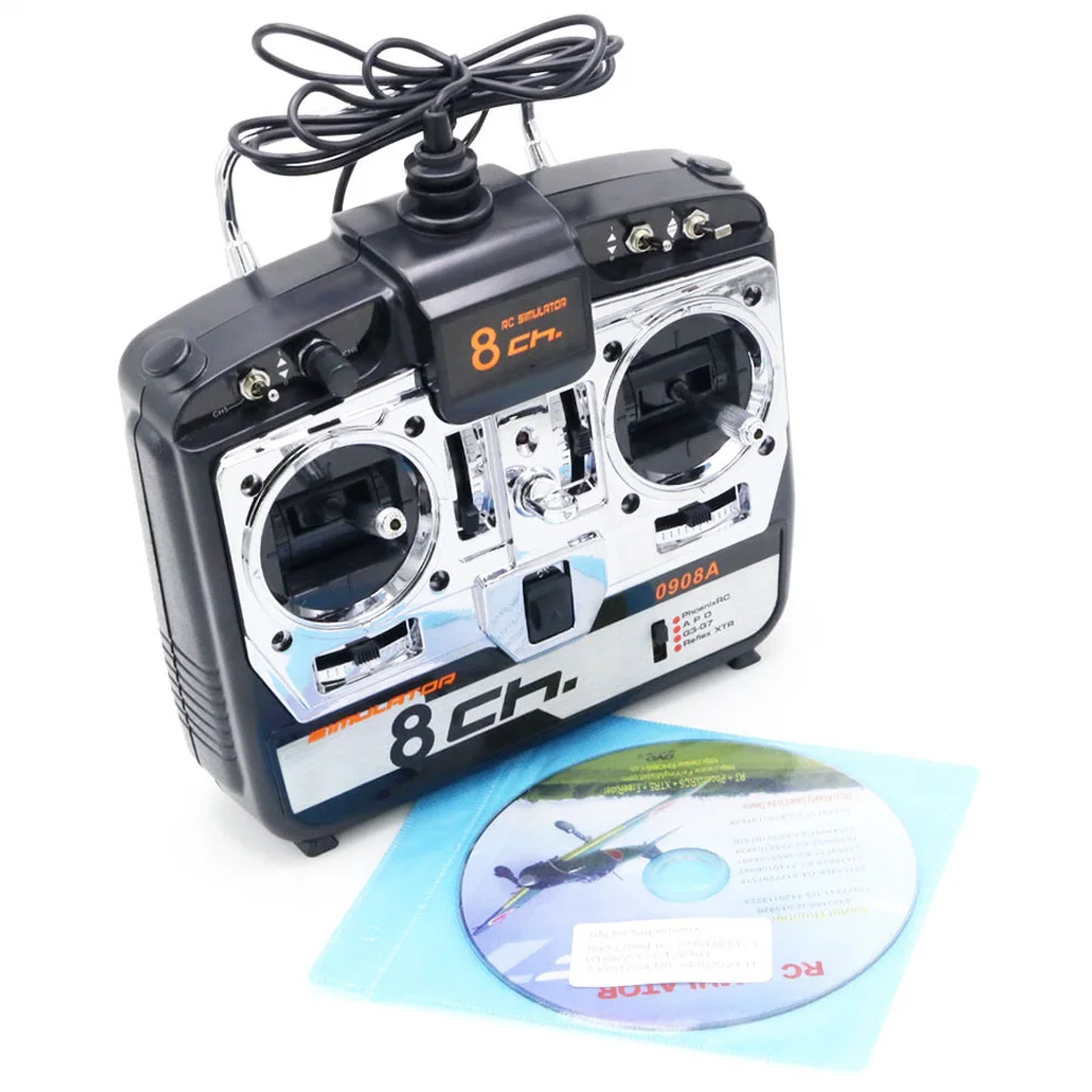 8CH RC Simulator Real Flight Helicopter 3D airplane MultiCopter Quad Simulator JTL0908A for Rc Drone Mode 2 2