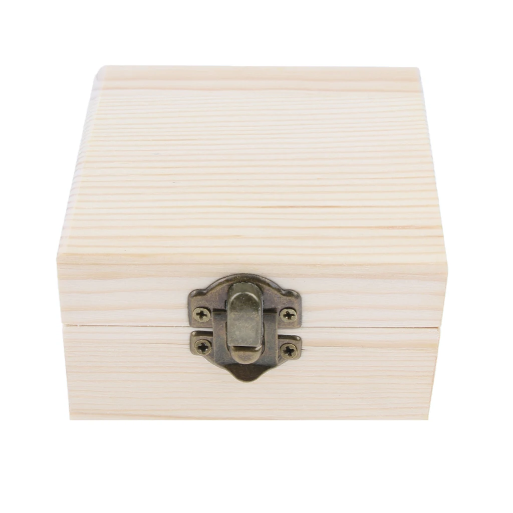 Small Wooden Storage Box Travel Soap Case DIY Craft Coins Pins Organizer Crafts Jewelry Trinket