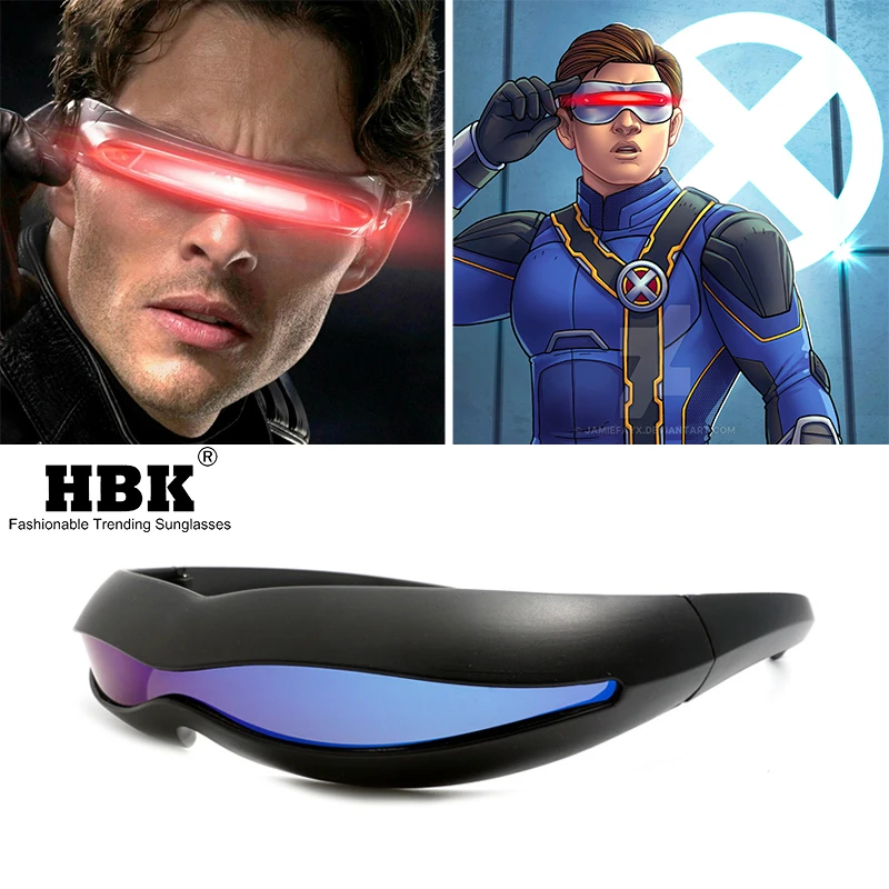 Футуристические солнцезащитные очки X Men cyclop для косплея на Хэллоуин Мужские