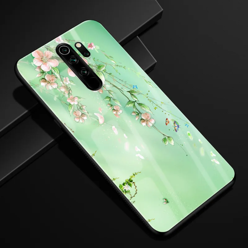 24 Для Xiaomi Redmi Note 8 Pro Чехол силиконовый бампер стекло жесткая задняя крышка для Redmi Note 8 чехол для телефона s Redmi Note8 Pro 8Pro Coque - Цвет: 24