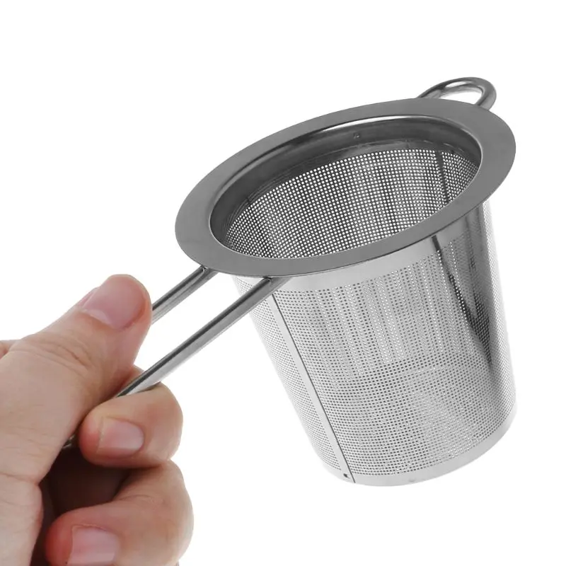 Reusable Mesh Tea Infuser Stainless Steel Strainer Loose Leaf Teapot Spice Filter Lid Cups Kitchen Accessories tea infuser,tea strainer,tea filter