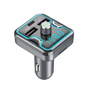 

Car MP3 Player Bluetooth Phone Call Handsfree Answer Dual USB Type-c Ports Fast Charger Wireless Music Player