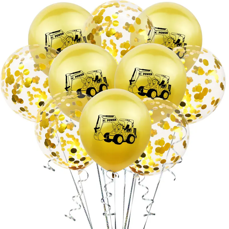 10 шт. вечерние строительные шары для мальчиков на день рождения детский душ