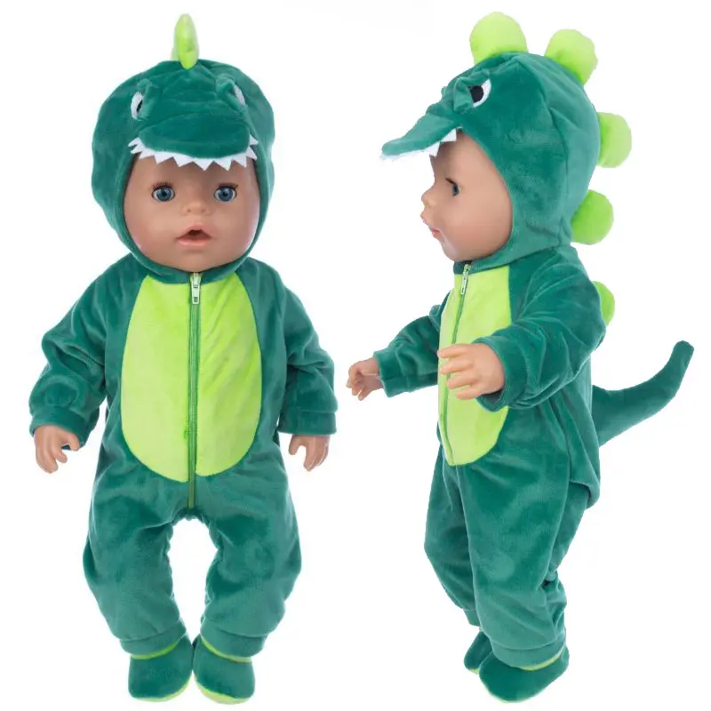 Barbie Doll Clothes Doll Clothes Animal Jump Suits For 43cm Baby Doll 17inch Born Babies Boy Doll Clothes