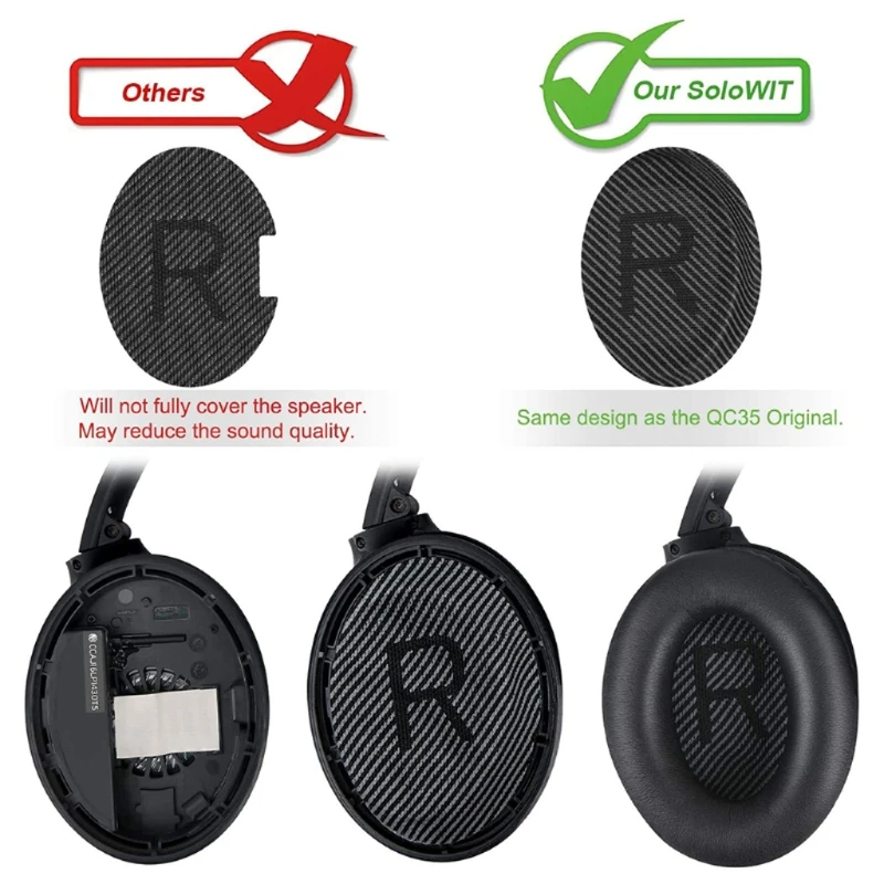 Professional Bose QC35 Ear Pads Replacement – Ear Cups for Bose