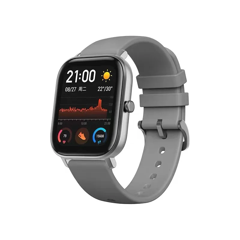 11,11 глобальная версия, Новые смарт-часы Amazfit GTS, 5 АТМ, водонепроницаемые, для плавания, спортивные Смарт-часы, для мирового фестиваля покупок, модные, подходят - Цвет: Gray