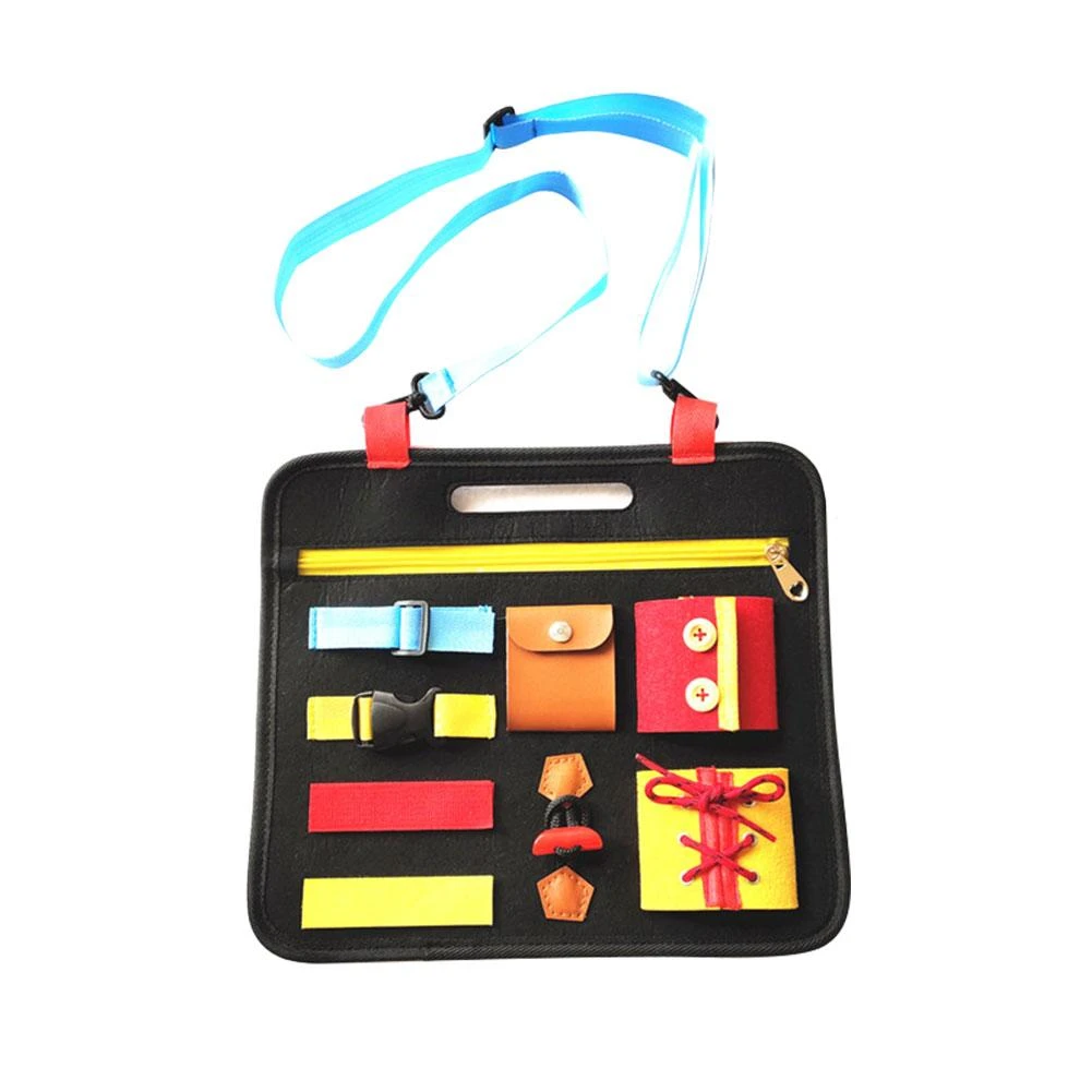 buckle toy busy board