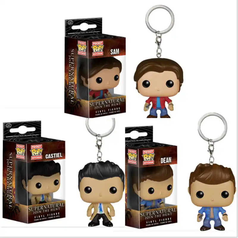 supernatural funko pop keychain