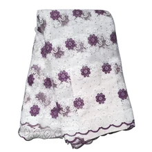 Последняя легкая фиолетовый Африканский цвет кружевная ткань с бусинами Высококачественная французская Тюлевая кружевная швейцарская кружевная ткань для женских платьев