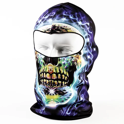 3D Балаклава с рисунком черепа мотоциклетная маска для всего лица шапки шлем ветрозащитный дышащий страйкбол Пейнтбол Сноуборд Лыжный щит анти-УФ Защита от солнца - Цвет: 29