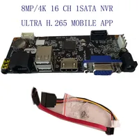 Płyta główna 16CH 4K 1SATA NVR, rozwiązanie technologiczne Max 10TB HDD/ UNV, chipy Mstar, dostęp do 16-kanałowego 8MP 1