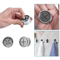 3Pcs Home Portable Wall Mount Twoel Storage Tea Towel Holders ABS PVC Plastic Self Adhesive Dish Cloth Racks Bath Room Gadgets 1