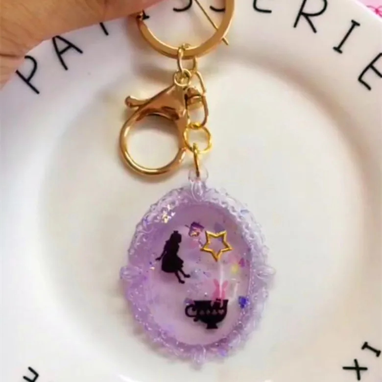 Painted Pottery Accessories Crystal Epoxy Transparent Material Pretty Girl Warrior Silhouette Material UV Glue Epoxy Glue Sticke