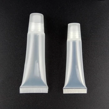 

10pcs 5/10ml Empty Soft Tubes Mini Lip Gloss Sample Tester Containers