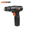 LOMVUM Impact Drill 12V Cordless Drill Set DC Elecric Screwdriver 3/8'' 30N.m Torque Wireless 66pcs Power Tools Woodworking DIY ► Photo 1/6