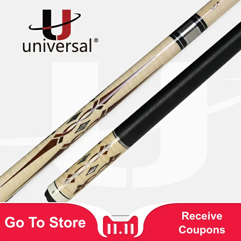 

Universal 111-9 Pool Cue Stick Kit Billiard Cue 12.9mm Tip Technology Maple Shaft Stick for Athletes Professional Billiar 2019