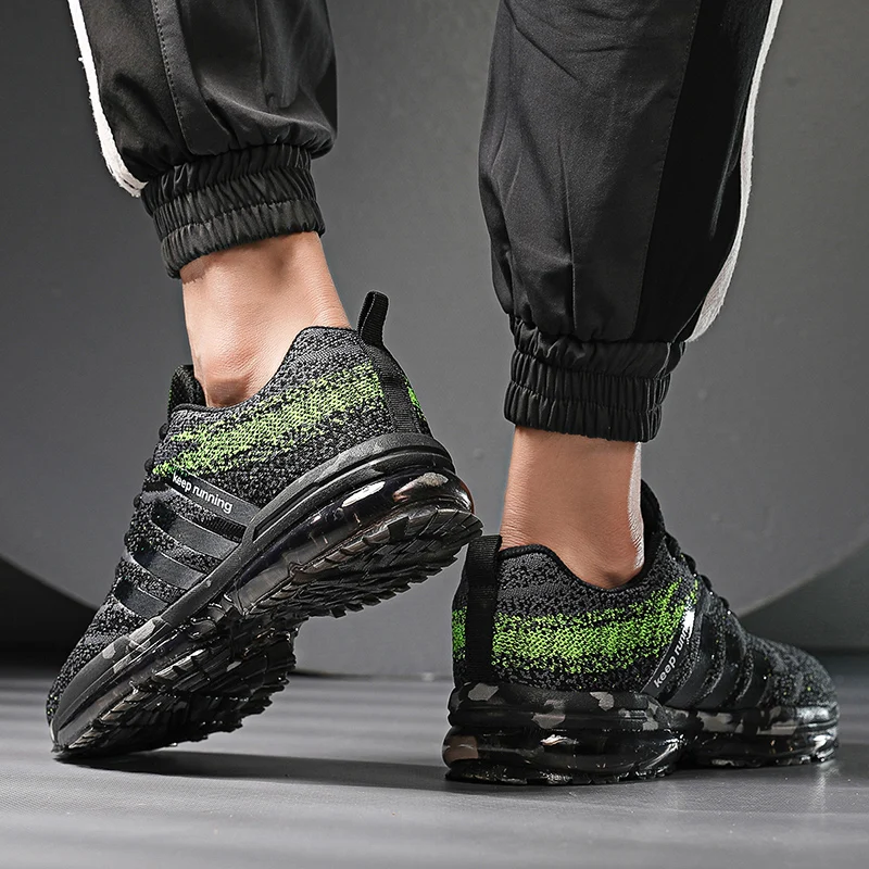 HUMTTO, мужские и женские кроссовки, дышащие кроссовки, максимальный размер 47, уличная спортивная обувь с воздушной подушкой, пара, прогулочная беговая Обувь