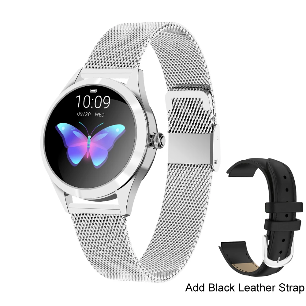 Add Black Strap IP68 водонепроницаемый мульти-спортивный режим для женщин монитор сердечного ритма физиологический напоминание уведомления синхронизации Смарт часы Прекрасный браслет - Цвет: Add Black Strap