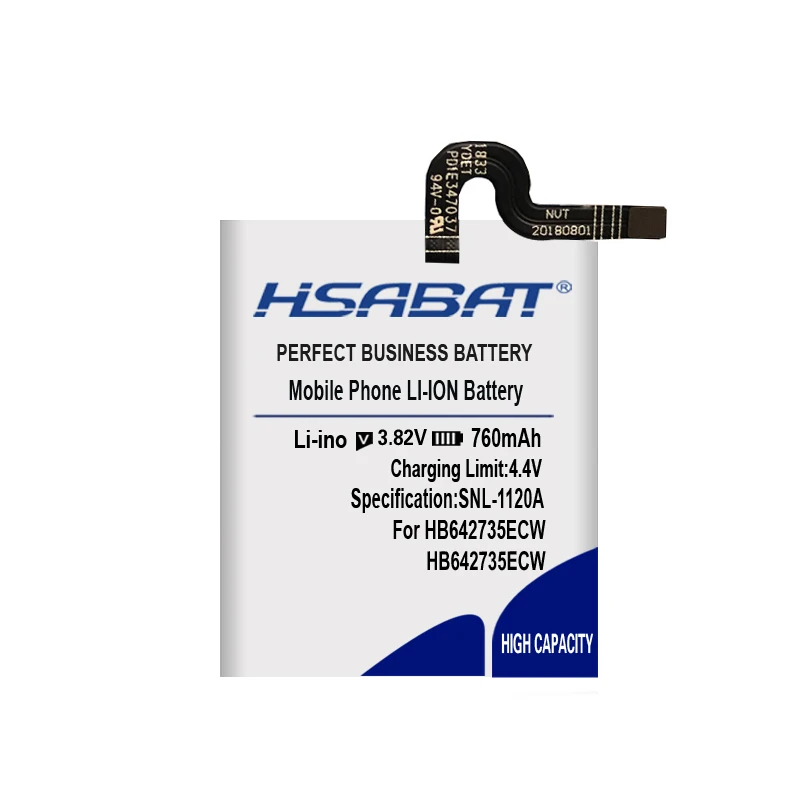 Топ бренд 760mAh аккумулятор для Huawei HB642735ECW