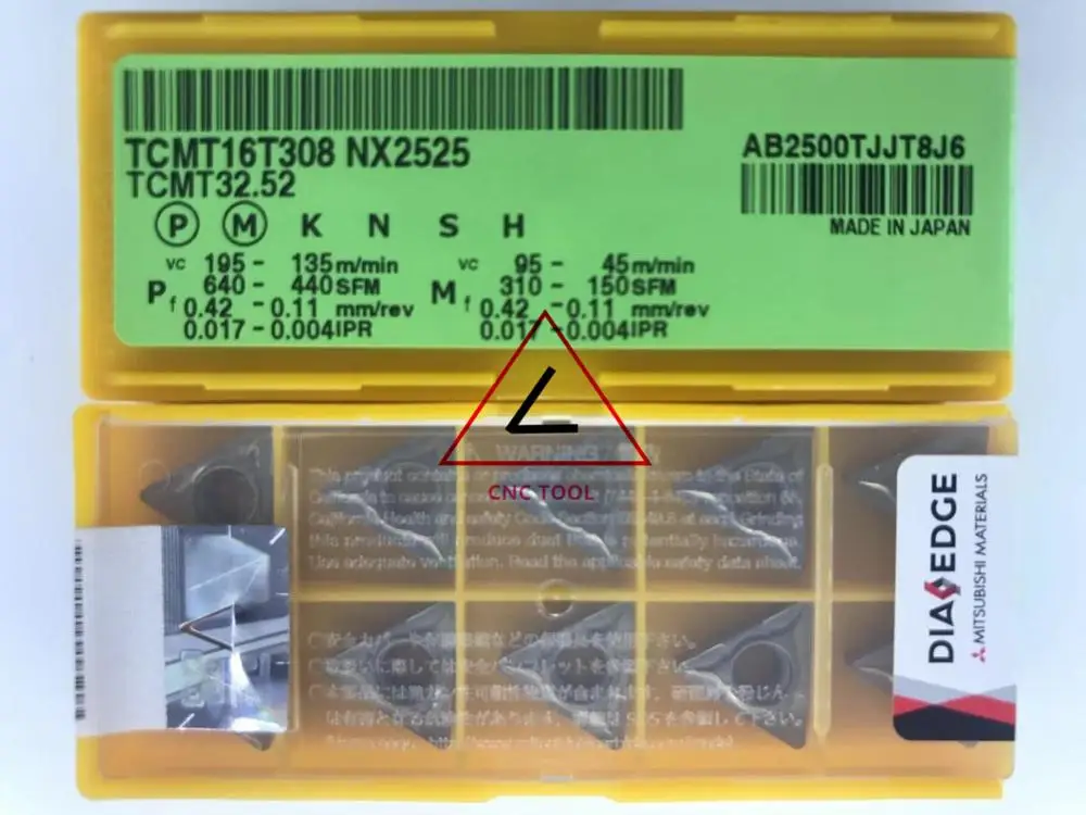 

TCMT 16T308 NX2525 10pcs original turning insert DIAEDGE