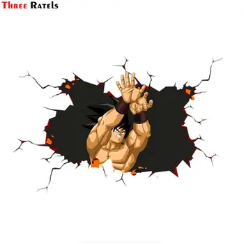 

Three Ratels Q39 GOKU Anime 3D Dragon ball Z super laptop stickers anime anime car hood sticker