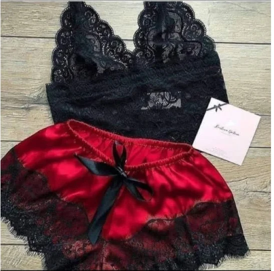 Женские пижамы сексуальная одежда для сна Нижнее белье Pijama Mujer шелковые пижамы кружевные атласные женские пижамы с v-образным вырезом тонкая Домашняя одежда домашняя одежда