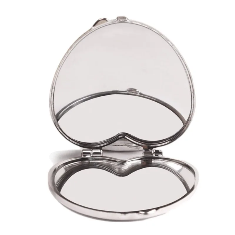 Мини косметические зеркала/Форма мини-юбка для девочек с двойными бортами Портативный зеркало Карманный инструмент для макияжа Косметика компактные складные зеркала