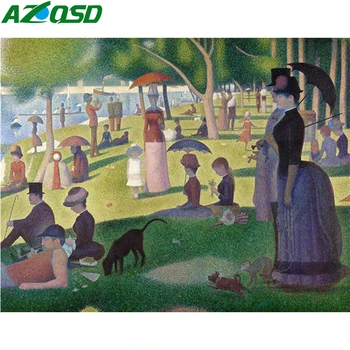 

AZQSD Paint By Numbers Portrait Handpainted Painting Coloring By Numbers Abstract Art Picture For Living Room Home Decoration