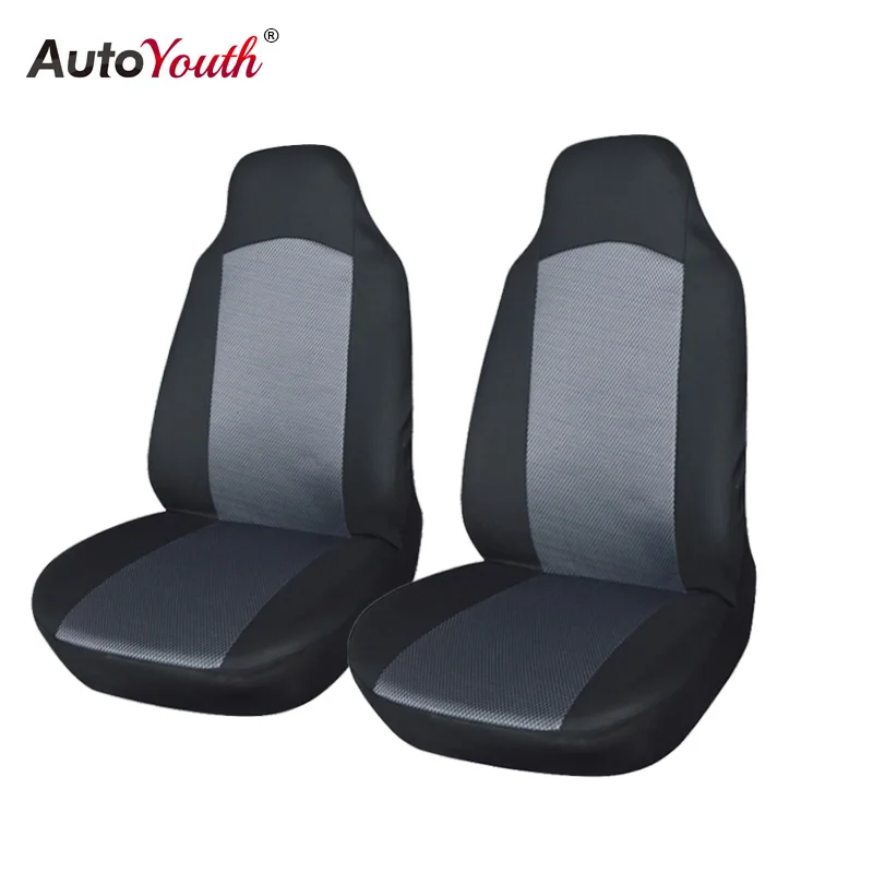 AUTOYOUTH классический Чехлы для передних сидений автомобиля из 2 предметов черный с