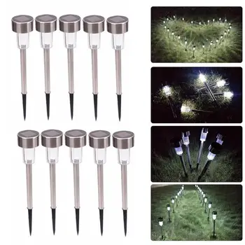

10Pcs 5W Solar Lights Outdoor LED Spike Light Waterproof Landscape Lamp Light Garden Decoration