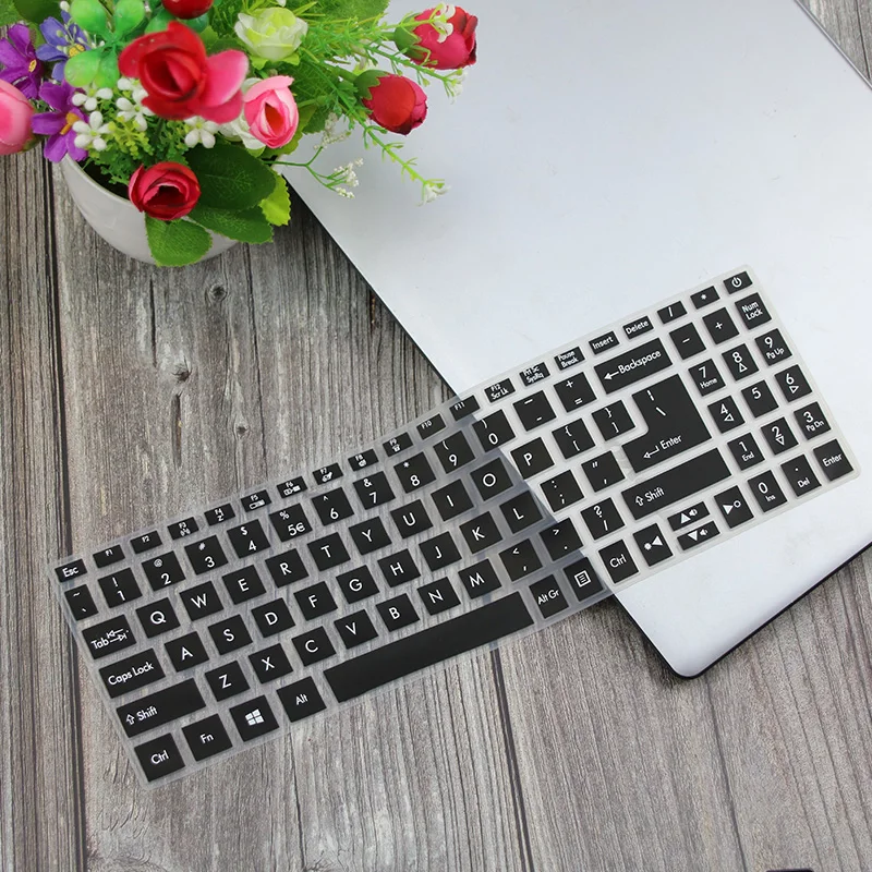 Ноутбук Тетрадь клавиатура кожного покрова для acer Aspire 5 A515-52 A515-52G A515-52K A515-52KG a515-53g a515-54 a515-54g 15,6'' - Цвет: black