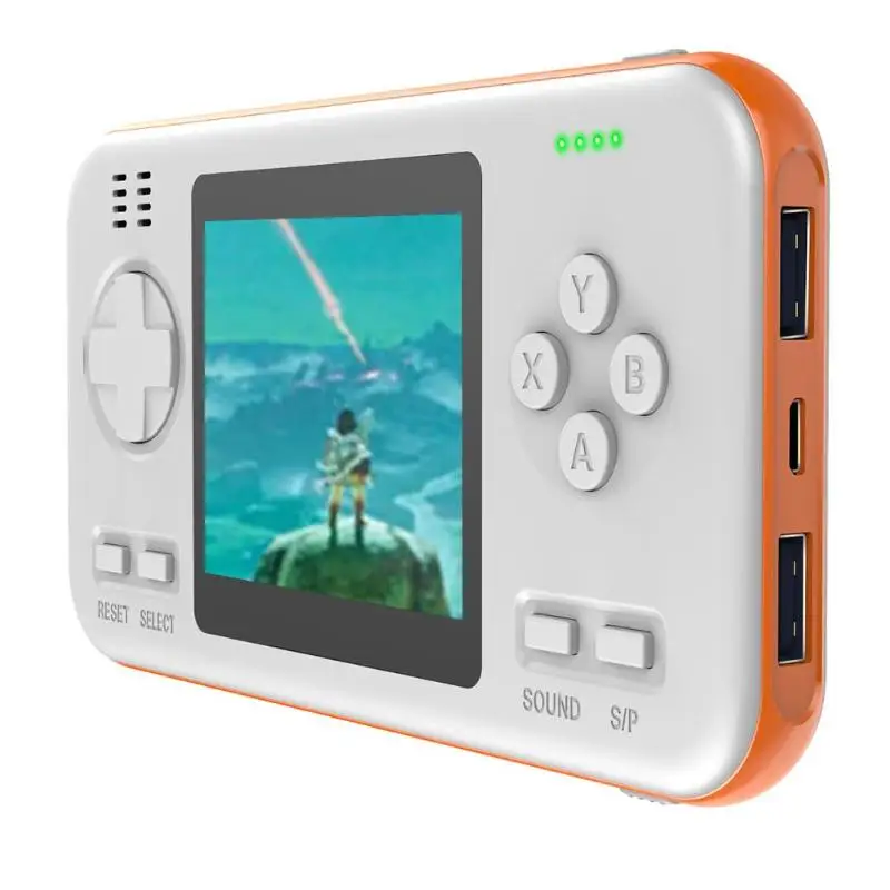 ALLOYSEED мини портативная игровая консоль 2,8 "lcd цветной видео игровой Автомобильный плеер с аккумулятором 8000 мАч встроенный 416 классических