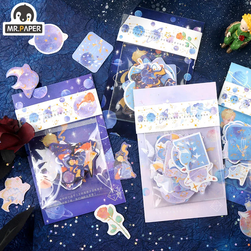 

Mr.paper 4 Styles 30 Pcs Periodical Journal Ins Washi Stickers Book for Kids Gift DIY Scrapbooking Decal Diary Ablum Stationery