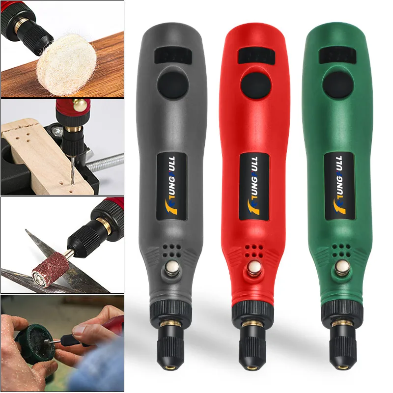 Usb Electric Engraver Pen Set Cordless Rotary Tool Kit Woodworking  Engraving - Electric Drill - Aliexpress