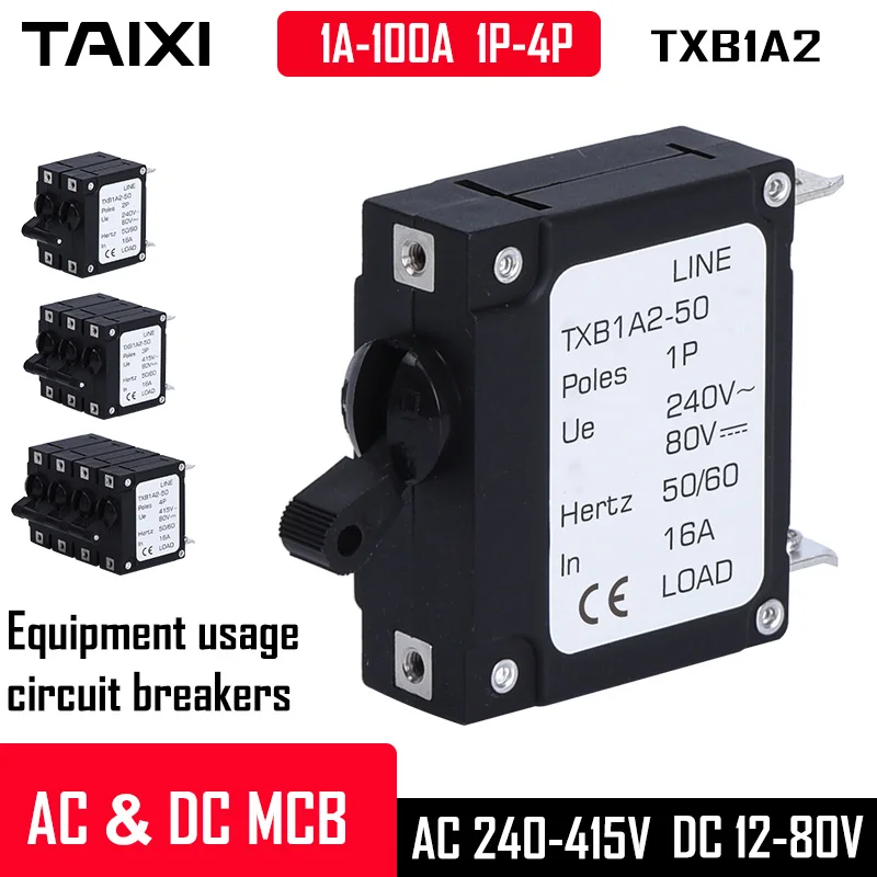 Hydraulic Electromagnetic Circuit Breaker Medical Aviation Precision Equipment Protector MCB circuit breaker