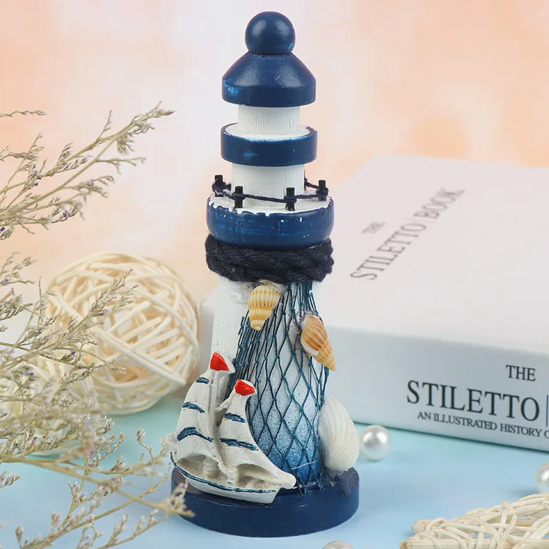 Marine Nautical Creative Sailboat Mode Room Decor Figurines Miniatures Mediterranean Style Ship Small boat ornaments 