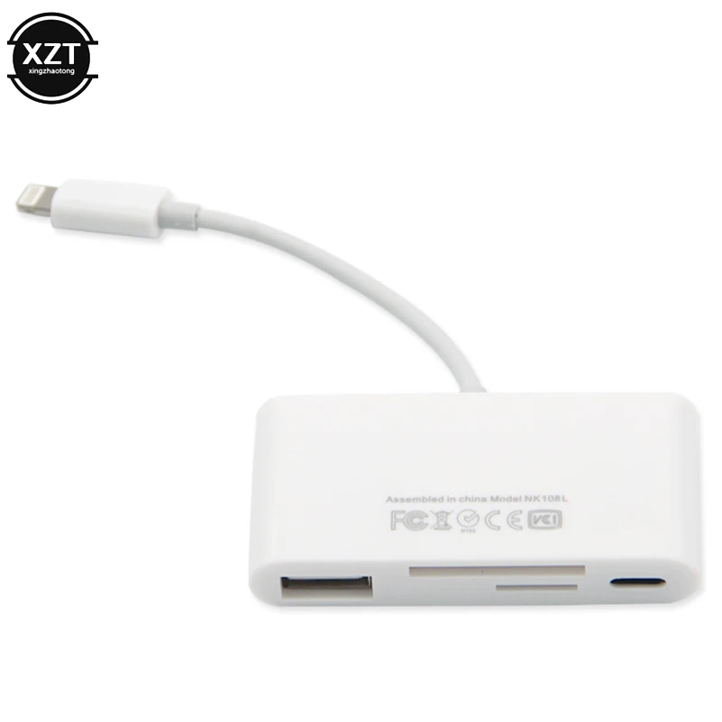 4 в 1 мобильный телефон OTG кабель адаптер конвертер зарядное устройство Lightning к Usb для IPhone X 8 7 IPad