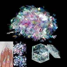 

20g/bag Irregular Candy Colour Paper Scraps Epoxy Resin Fillings Sequin Silicone Paillettes For Epoxy Resin Mold Filler Nail Art