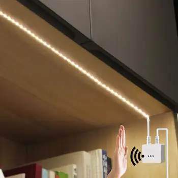 

12V LED Light Strip Dimmable Hand Sweep Sensor Switch LED Tape Flexible Ribbon Strip Kitchen Light Bedroom Decor LED Strip
