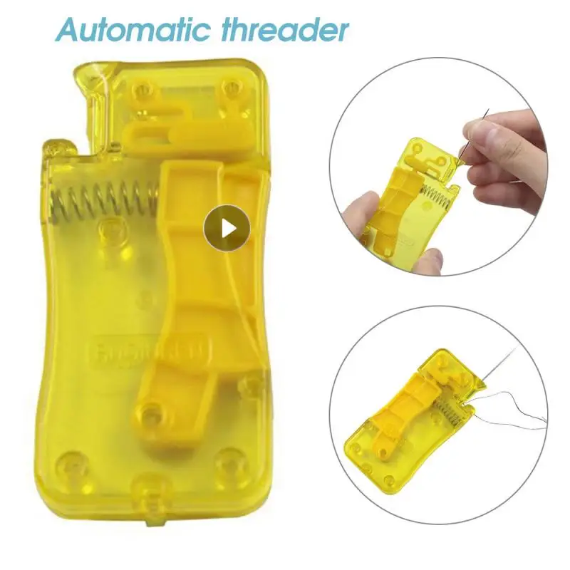 Buy 1PC Automatic Needle Threader Plastic Wire Stitch Insert Craft Tool  Hand Sewing Machine Threader Sewing Accessories New Online - 360 Digitizing  - Embroidery Designs