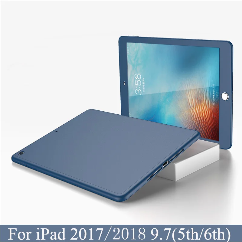 360 градусов Передняя Задняя крышка + закаленное стекло для Apple iPad 9 7 2017 2018 5th 6th A1823