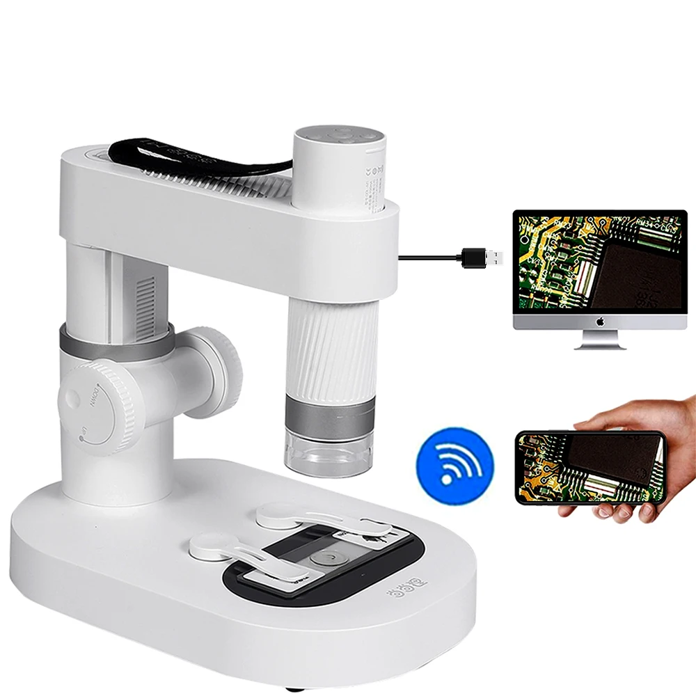 Children Biological 400X WIFI Digital Electronic Portable Microscope Home School Science Educational Toy Gift For Phone PC Ipad