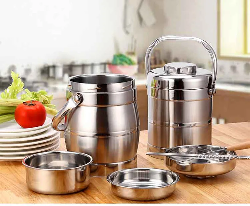 Vacuum Double Wall Stainless Steel Insulated Lunch Bento Box Portable China Japan Style Food Container For Kids Adult Student 22