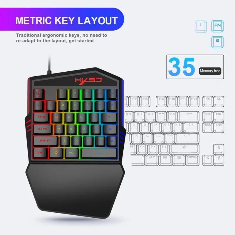  Bluetooth 5.0 Gaming Keyboard Mouse Converter Combo For Smartphone PC PUBG Mobile Game Accessories