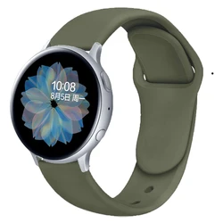 Premium Silicone Smartwatch Strap - 20mm/22mm - Versatile and Comfortable Replacement Band - 20mm watch strap (Olive - 22)