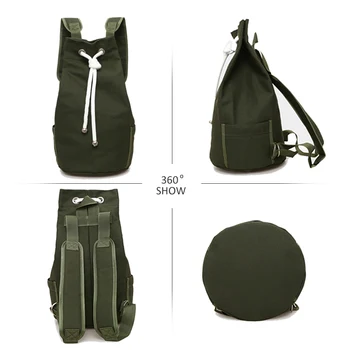 

Mens Gym Bag Drawstring Backpack Bucket Military Sports Basketball Bags Men Women Fitness Canvas Rucksuck Sac De Sport Mochila