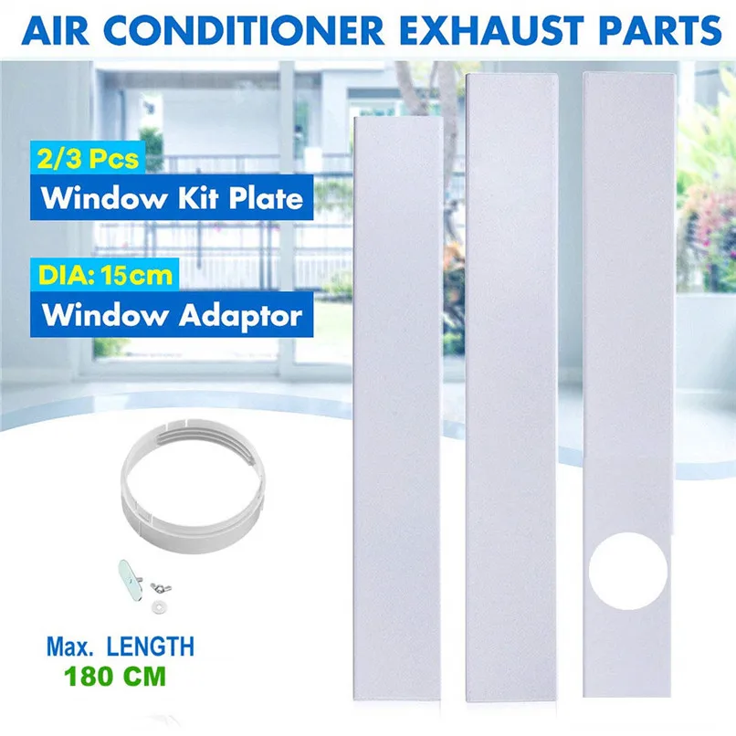 

Exhaust Hose / Tube Connector for Portable Air Conditioner Window Kit Plate #4l31