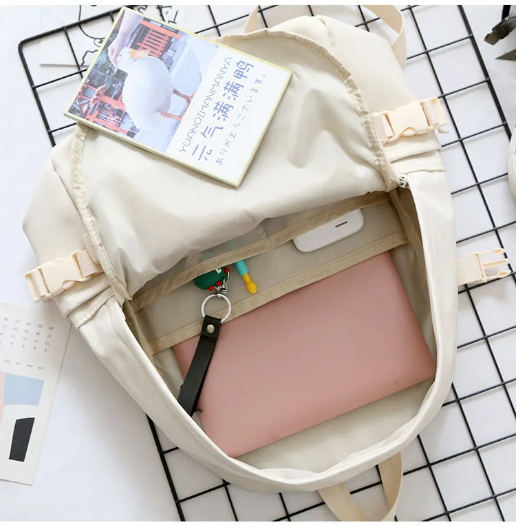 Kawaii Korean Canvas College Pastel Backpack - Limited Edition
